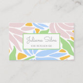 Retro farbenfroh visitenkarte (Vorderseite)