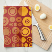 Retro farbenfrohe 50 Abstrakt Art 2 Handtuch (Viertel Falte)