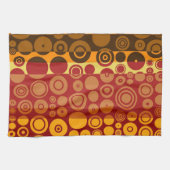 Retro farbenfrohe 50 Abstrakt Art 2 Handtuch (Horizontal)