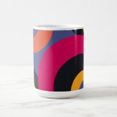 Retro farbenfrohe 50 Abstrakt Art 2 Kaffeetasse (Mittel)