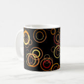 Retro Farbenfrohe 50 Abstrakt Art 3 Kaffeetasse (Vorderseite Links)
