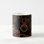 Retro Farbenfrohe 50 Abstrakt Art 3 Kaffeetasse (Mittel)
