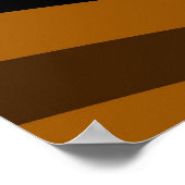 Retro farbenfrohe florale Jugendstil-Dekoration Poster (Ecke)