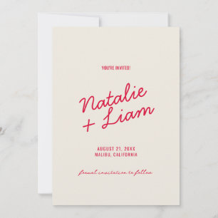 Retro farbenfrohe Funky Einzigartige Moderne Hochz Save The Date