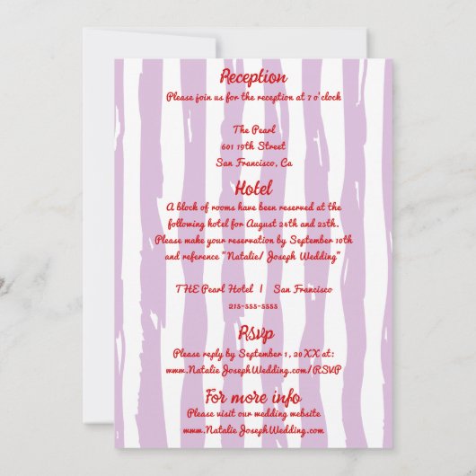 Retro farbenfrohe Hand gezeichnet alle in einem Sp Einladung (Rückseite)