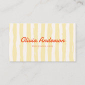 Retro farbenfrohe Hand gezogen Groovy Niedlich Visitenkarte (Vorderseite)