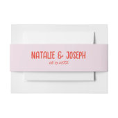 Retro farbenfrohe handgeschriebene, helle, einziga einladungsbanderole (Vorderseite Beispiel)