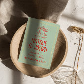 Retro farbenfrohe Handgezeichnete Pastel Fun Foto  Save The Date