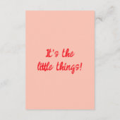 Retro farbenfrohe handgezeichnete, rauschige Hochz Begleitkarte (Rückseite)