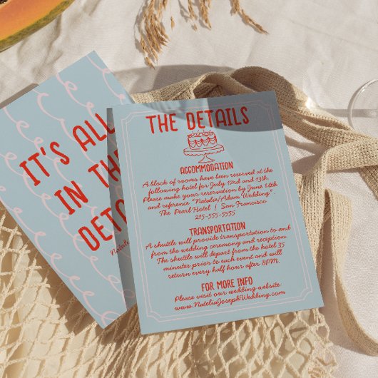 Retro farbenfrohe handgezeichnete, rauschige Hochz Begleitkarte