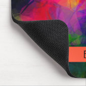 Retro farbenfrohe Hippie Mousepad (Ecke)