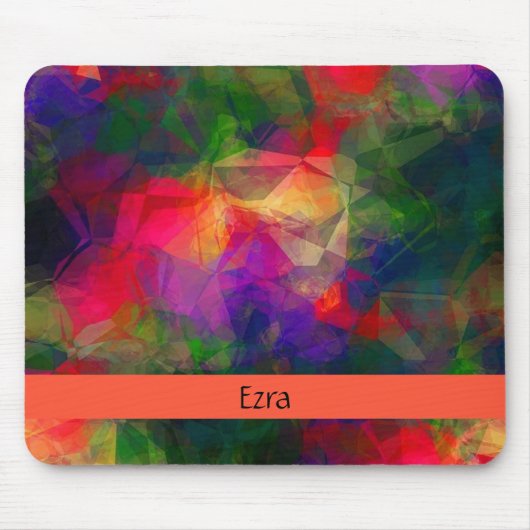 Retro farbenfrohe Hippie Mousepad (Vorne)