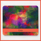 Retro farbenfrohe Hippie Mousepad