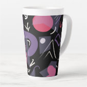 Retro farbenfrohe Latte-Tasse Milchtasse (Rechte Ecke)
