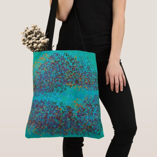 Retro farbenfrohe Lippen Tasche (Von Nahem)