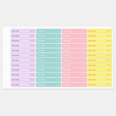 Retro farbenfrohe, manipulationssichere Siegel-Eti Etiketten (Blatt)