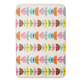 Retro farbenfrohe Nester Bath Mat Badematte (Vorderseite Vertikal)