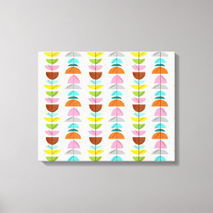 Retro farbenfrohe Nester gesteppte Canvas Print Leinwanddruck