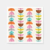 Retro farbenfrohe Nester Papier Napkins Serviette (Vorderseite)