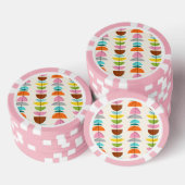 Retro farbenfrohe Nester Poker Chips (Stapel)