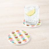 Retro farbenfrohe Nester Sandstone Untersetzer (Seite)