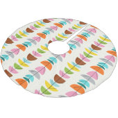 Retro farbenfrohe Nester Weihnachtsbaumrock Polyester Weihnachtsbaumdecke (Schrägansicht)