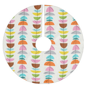 Retro farbenfrohe Nester Weihnachtsbaumrock Polyester Weihnachtsbaumdecke