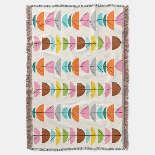 Retro farbenfrohe Nester wirbellose Knöchel Decke (Vorderseite Vertikal)