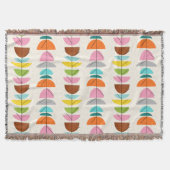 Retro farbenfrohe Nester wirbellose Knöchel Decke (Vorderseite)