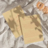 Retro farbenfrohe Pastel Whimsical Wedding Details Begleitkarte