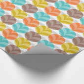 Retro farbenfrohe Polka Dots Muster Geschenkpapier (Ecke)