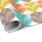 Retro farbenfrohe Polka Dots Muster Geschenkpapier (Rolleneckpunkt)