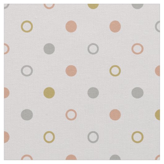 Retro farbenfrohe Polka Punkte geometrisches Muste Stoff (Nahaufnahme)