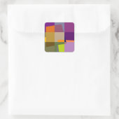 Retro farbenfrohe Pop Art Stickers (Tasche)