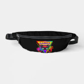 Retro farbenfrohe Rainbow Gamer Computerspiel Bauchtasche (Vorderseite)