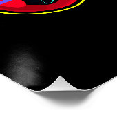 Retro farbenfrohe Rainbow Gamer Computerspiel Poster (Ecke)