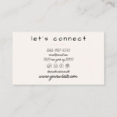 Retro farbenfrohe rosa grüne Streifen Pastel Boho  Visitenkarte (Rückseite)