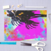 Retro farbenfrohe Sommerzeit Beach Party Palmen Seidenpapier (Handwerk)