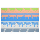 Retro farbenfrohe Tiere Modernes Streifenmuster #5 Stoff (Fat Quarter (45,7 x 55,9 cm))