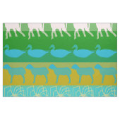 Retro farbenfrohe Tiere Modernes Streifenmuster #6 Stoff (Fat Quarter (45,7 x 55,9 cm))