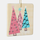 Retro - farbenfrohe Urlaubspflanzen des Mittelalte Keramikornament (Rechts)