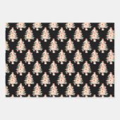 Retro-farbenfrohe Weihnachtsfeiertage Geschenkpapier Set (Vorderseite 2)