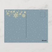 Retro Farbenfrohe Weihnachtsschmuck Design Postkar Postkarte (Rückseite)