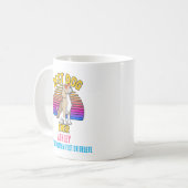 Retro farbenfroher Beagle Hund Kaffeetasse (Vorderseite Links)