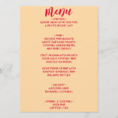 Retro farbenfroher handgeschriebener Spaß Einzigar Menükarte (Vorderseite)