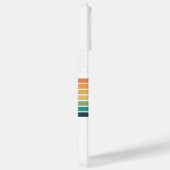 Retro farbenfroher Regenbogen Streifen Sonnenunter Case-Mate iPhone Hülle (Rückseite / Rechts)