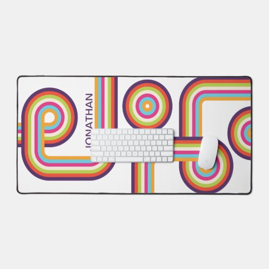 Retro-Farbenspiel Schreibtischunterlage (Tastatur & Maus)