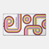 Retro-Farbenspiel Schreibtischunterlage (Vorderseite)