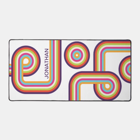 Retro-Farbenspiel Schreibtischunterlage (Vorderseite)