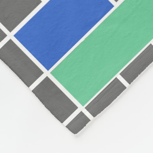 Retro Farbfernsehtestschirm Fleecedecke (Ecke)